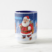 Individuelle Name Weihnachtskaffee Tasse, Jolly Sa Tasse (Zentrum)