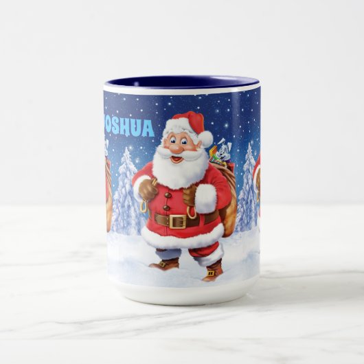 Individuelle Name Weihnachtskaffee Tasse, Jolly Sa Tasse (Zentrum)