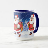 Individuelle Name Weihnachtskaffee Tasse, Jolly Sa Tasse (VorderseiteRechts)