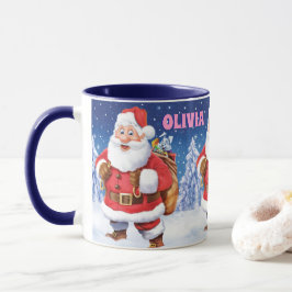 individuelle Name Weihnachtskaffee Tasse, Jolly Sa Tasse