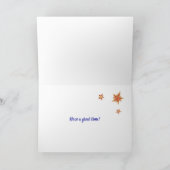 Individuelle Name-Weihnachtskarte Feiertagskarte (Innenseite)