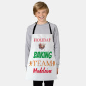 Individuelle Name Weihnachtskunst Festtagsbackteam Schürze (Getragen)