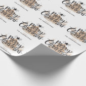 Individuelle Name Weihnachtspapier Geschenkpapier (Ecke)