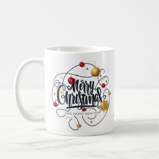 Individuelle Name Weihnachtswünsche Kaffeetasse (Links)