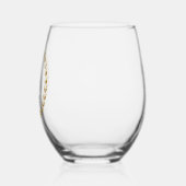 Individuelle Name Weinglas Ohne Stiel (Links)