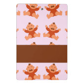 Individuelle Name weint auf rosa Säuglinge Mini Klemmbrett (Rückseite)