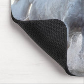 Individuelle Name Weiße Pferde Mousepad (Ecke)