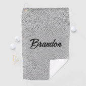 Individuelle Name, weißes Lederhandtuch Golfhandtuch (Insitu)