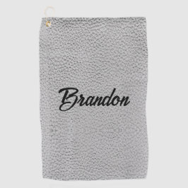 Individuelle Name, weißes Lederhandtuch Golfhandtuch