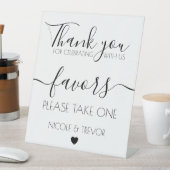 Individuelle Name Weißkalligraphie-Liebhaber Hochz Sockelschild (In Situ)