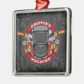Individuelle Name Welder Metal Fabricator Welding Ornament Aus Metall (Links)