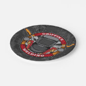 Individuelle Name Welder Metal Fabricator Welding Pappteller (Schrägansicht)