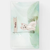 Individuelle Name Westie Pet Dog Banner (Vertikal)