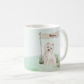 Individuelle Name Westie Pet Dog Kaffeetasse (VorderseiteRechts)