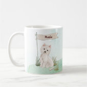 Individuelle Name Westie Pet Dog Kaffeetasse (Links)