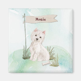 Individuelle Name Westie Pet Dog Magnet