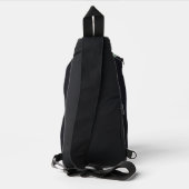 Individuelle Name Whales Pattern Crossbody Bag (Rückseite)