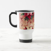 Individuelle Name Whimsical Poinsettia Christmas B Reisebecher (Links)