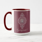Individuelle Name Whimsical Snowman Ornamental Man Tasse (Links)