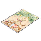 Individuelle Name Whimsical Wald Tiere Notizblock (Linke Seite)