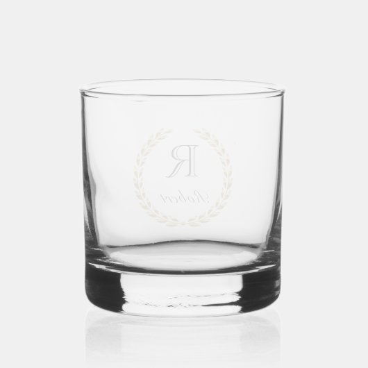 Individuelle Name Whiskyglas (Rückseite)