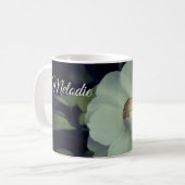 Individuelle Name White Blossom Fotografy Tasse (Vorderseite Links)