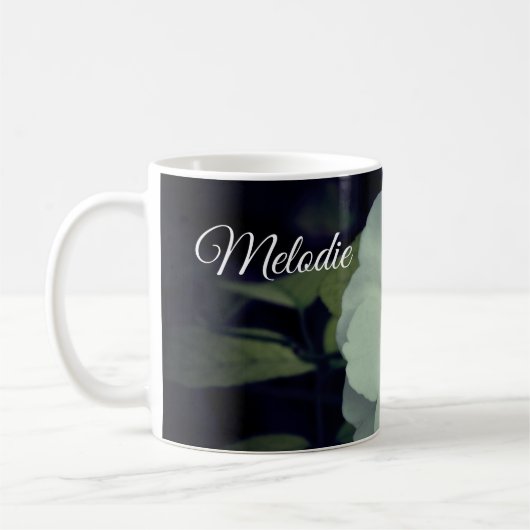 Individuelle Name White Blossom Fotografy Tasse (Links)