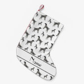 Individuelle Name White German Drahthaar Pointer d Kleiner Weihnachtsstrumpf (Vorderansicht (hängend))