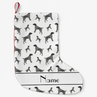 Individuelle Name White German Drahthaar Pointer d Kleiner Weihnachtsstrumpf