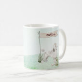 Individuelle Name White Poodle Pet Hund Kaffeetasse (VorderseiteRechts)