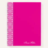 Individuelle Name White Vektor-Muster-Notebook Notizblock (Vorderseite)