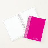 Individuelle Name White Vektor-Muster-Notebook Notizblock (Innenseite)