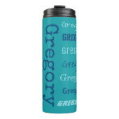 Individuelle Name - Wiederholung - Taumeln Thermosbecher (Vorderseite)