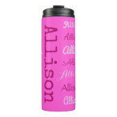 Individuelle Name - Wiederholung - Taumeln Thermosbecher (Vorderseite)