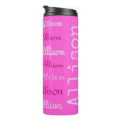 Individuelle Name - Wiederholung - Taumeln Thermosbecher (Nach rechts gedreht)