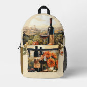 Individuelle Name Wine Lover Bedruckter Rucksack (Vorderseite)