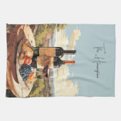 Individuelle Name Wine Lover Geschirrtuch (Horizontal)
