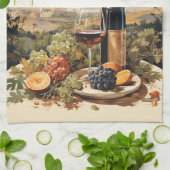 Individuelle Name Wine Lover Geschirrtuch (Gefaltet)