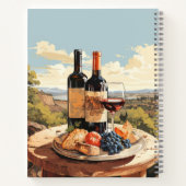 Individuelle Name Wine Lover Notizblock (Rückseite)