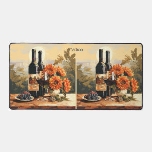 Individuelle Name Wine Lover Schreibtischunterlage