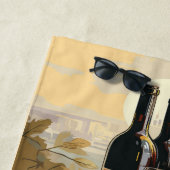 Individuelle Name Wine Lover Strandtuch (Beispiel)