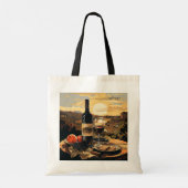 Individuelle Name Wine Lover Tragetasche (Rückseite)