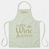 Individuelle Name Wine Quote Schürze (Vorderseite)