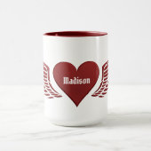 Individuelle Name Wings of Liebe Tasse (Zentrum)