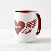 Individuelle Name Wings of Liebe Tasse (VorderseiteRechts)