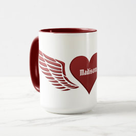 Individuelle Name Wings of Liebe Tasse