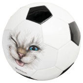 Individuelle Name Winking Cat Fußball (Dreiviertel)