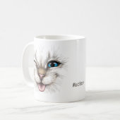 Individuelle Name Winking Cat Kaffeetasse (Vorderseite Links)