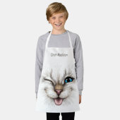 Individuelle Name Winking Cat Schürze (Getragen)