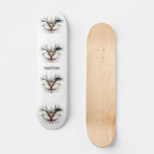 Individuelle Name Winking Cat Skateboard (Vorderseite)